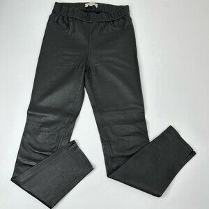 Madewell Women's Black Genuine Leather Lined Skinny Minimalist‎ Pants W27/L28